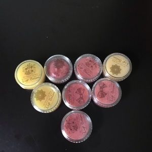 Bundle of natural lip balms for chapped lips
